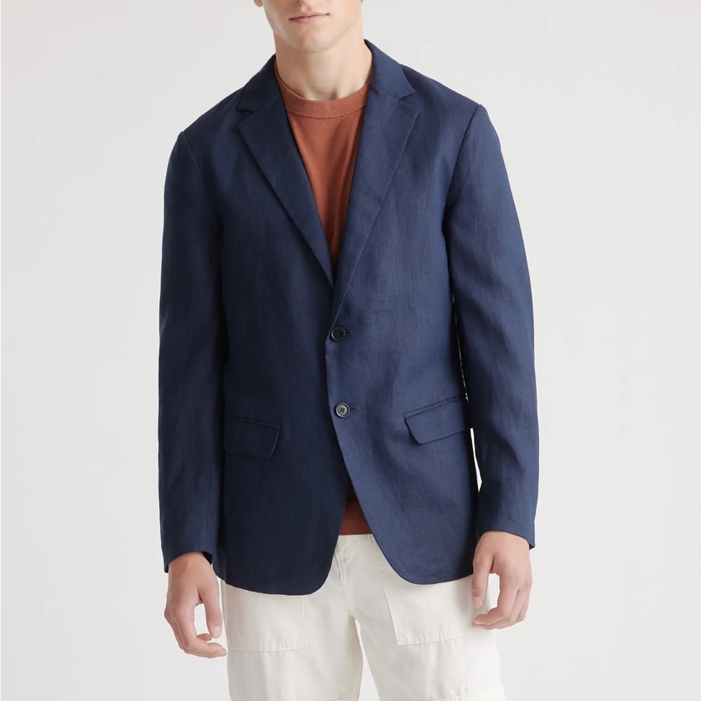 EUC Quince 100% European Linen Blazer